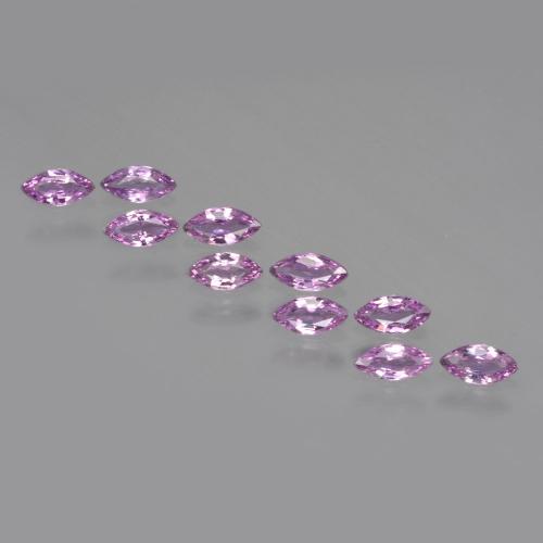 Rose moyen Saphir gemme - 0.1ct Marquise facette (ID: 410503)