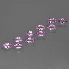 Medium Purple Sapphire Gem - 0.1ct Marquise Facet (ID: 410672)