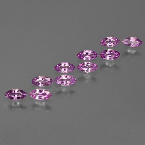 Púrpura medio Zafiro Gema - 0.2ct Forma marquesa (ID: 410678)