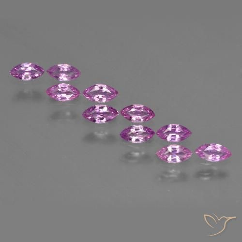Medium Purple Сапфир Камень - 0.2ct Фасетная Маркиза (ID: 410739)