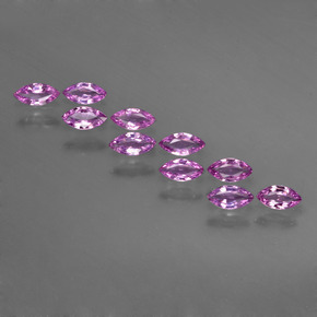 Púrpura medio Zafiro Gema - 0.1ct Forma marquesa (ID: 410742)