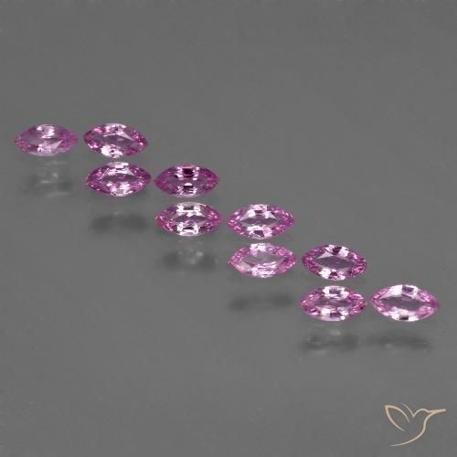 Intense Pinkish Purple Saphir Edelstein - 0.2ct Marquiseschliff (ID: 410792)