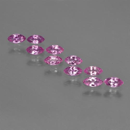 Intense Pinkish Purple Sapphire Gem - 0.2ct Marquise Facet (ID: 410795)