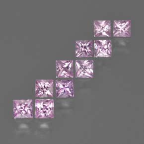 0.1ct Princess-Cut Pink Sapphire Gem for sale 0.1ct Princess-Cut Pink Sapphire Gem (ID: 410948)