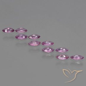 Sapphire Gemstones in 5.3 x 2.6 mm Size for Sale, Sapphire Stones in Pale Purple Color