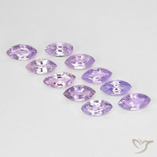 1.98 ctw Violet Sapphire Stones, Natural Sapphire in Marquise Facet Shape for Sale