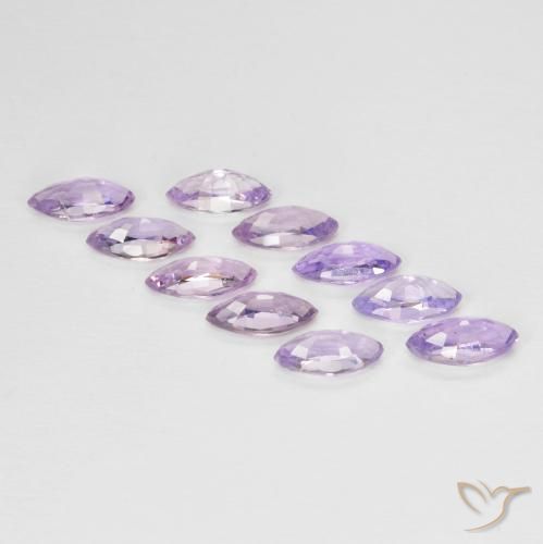 Sapphire Gemstones in 5 x 2.5 mm (calibrated) Size for Sale, Sapphire Stones in Deep Violet Hue Color