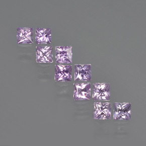 Medium Violet Sapphire Gem - 0.1ct Princess-Cut (ID: 411258)
