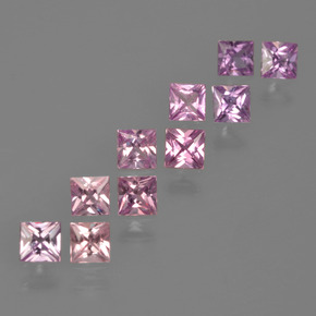 Multicolor Zafiro Gema - 0.2ct Corte Princesa (ID: 412159)