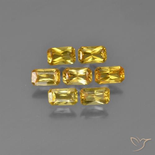 Dorato Zaffiro Gem - 0.3ct Ottagono / taglio a forbice (ID: 412515)