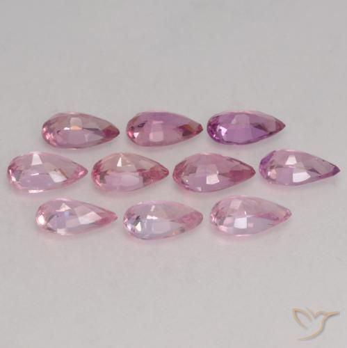 Sapphire Gemstones in 5 x 3 mm (calibrated) Size for Sale, Sapphire Stones in Light Pink Color