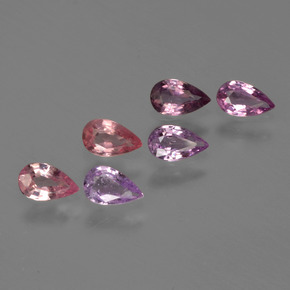 Multicolor Zafiro Gema - 0.2ct Corte en forma de pera (ID: 414528)