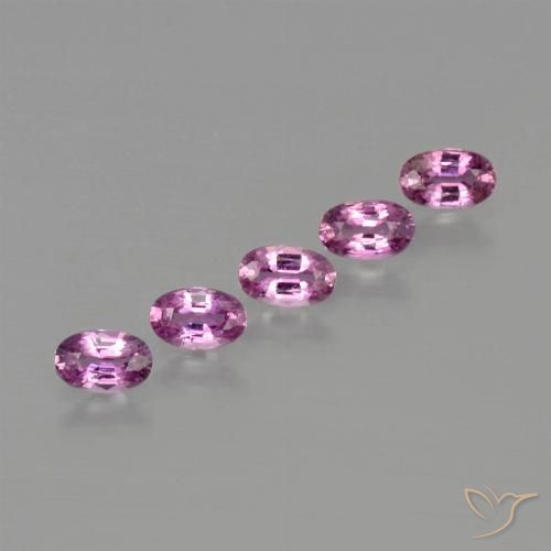 1.6 ct Loose Pink Sapphire, 5.1 x 3.2 mm Oval Cut From Tanzania, Photo A