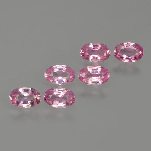 Medium Pink Сапфир Камень - 0.3ct Фасетный Овал (ID: 415278)