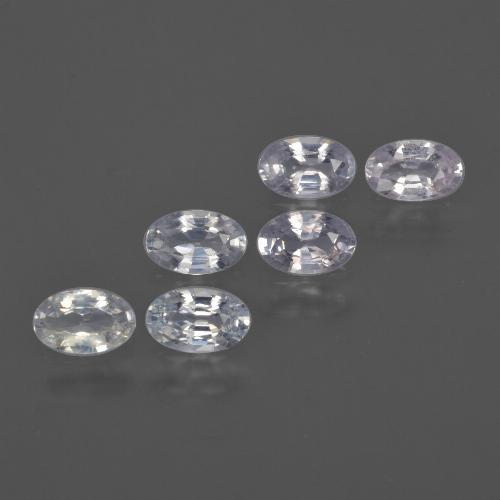 Blanco Zafiro Gema - 0.3ct Forma ovalada (ID: 415839)