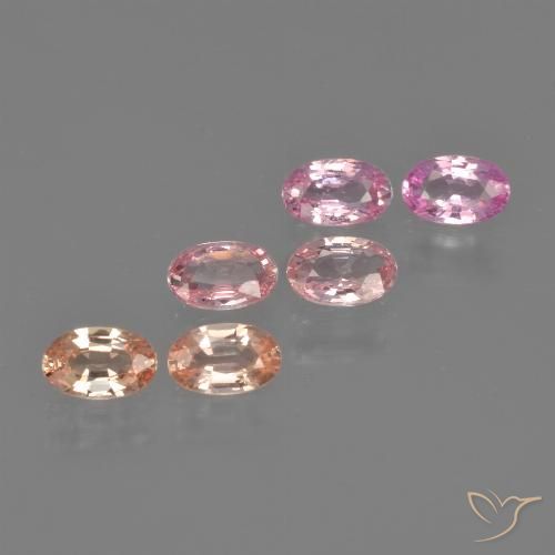 Многоцветный Сапфир Камень - 0.3ct Фасетный Овал (ID: 415929)
