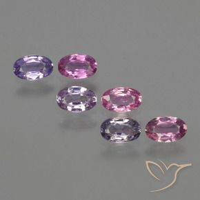 1.85 ctw Multicolor Sapphire Stones, Natural Sapphire in Oval Facet Shape for Sale