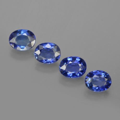 Васильково-синий Сапфир Камень - 0.7ct Фасетный Овал (ID: 417113)