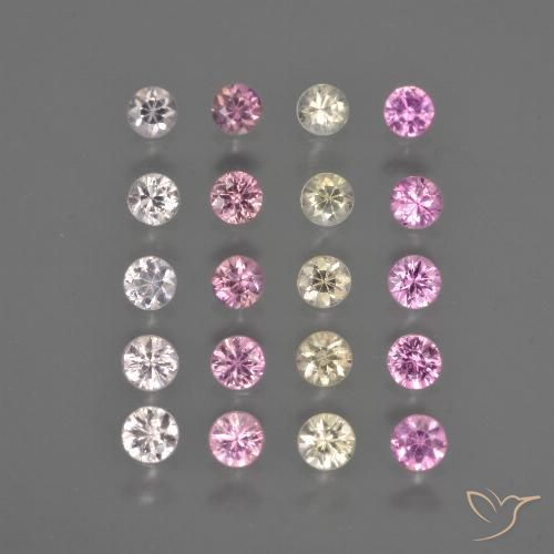 Многоцветный Сапфир Камень - 0.1ct Бриллиантовая Огранка (ID: 417517)