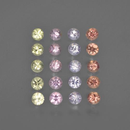 Multicolor Zafiro Gema - 0.1ct Corte Diamante (ID: 417815)