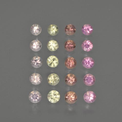 Multicolor Zafiro Gema - 0.1ct Corte Diamante (ID: 417816)