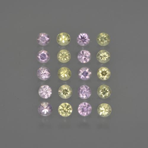 Multicolor Sapphire Gem - 0.1ct Diamond-Cut (ID: 417819)