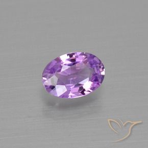0.57 ct Violet Sapphire Stone, Natural Sapphire in Oval Facet Shape for Sale