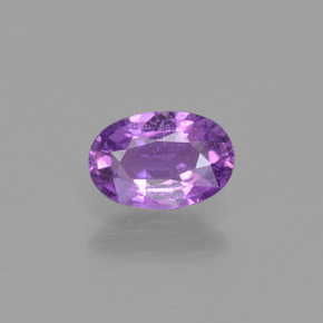 Intense Violet Sapphire Gem - 0.6ct Oval Facet (ID: 417929)