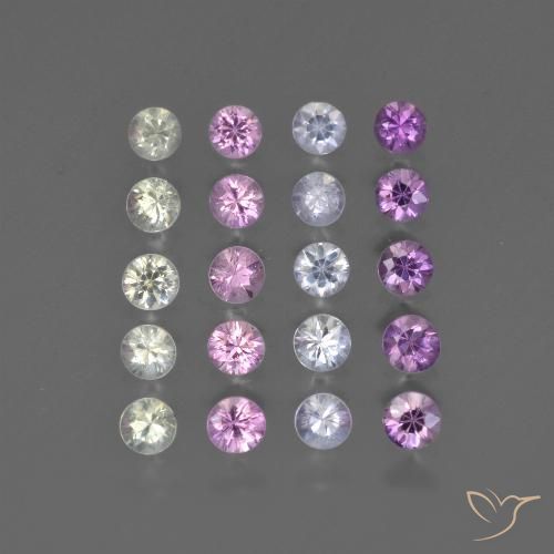 Multicolor Zafiro Gema - 0.1ct Corte Diamante (ID: 418565)