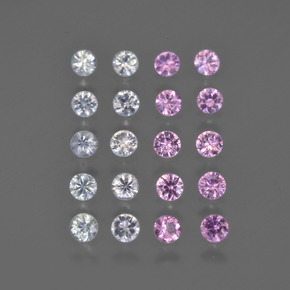 Multicolor Zafiro Gema - 0.1ct Corte Diamante (ID: 418574)