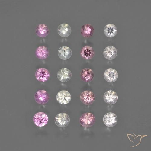 Multicolor Sapphire Gem - 0.1ct Diamond-Cut (ID: 418690)