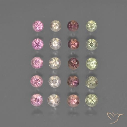Multicolor Zafiro Gema - 0.1ct Corte Diamante (ID: 418696)