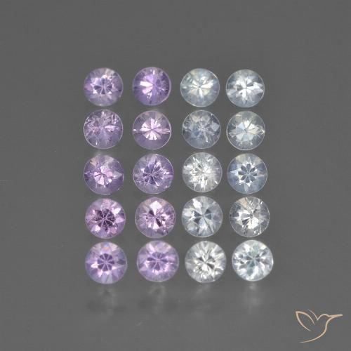 Multicolor Zafiro Gema - 0.1ct Corte Diamante (ID: 418782)
