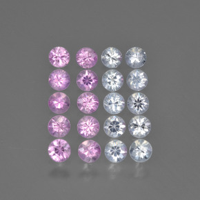 Multicolor Zafiro Gema - 0.1ct Corte Diamante (ID: 418786)