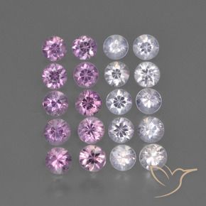 1.74 ctw Multicolor Sapphire Stones, Natural Sapphire in Diamond-Cut Shape for Sale