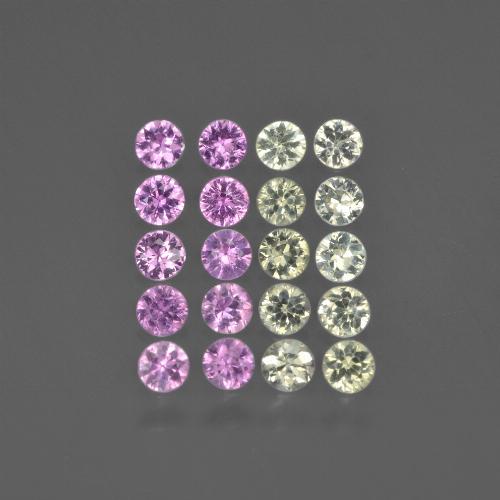 Многоцветный Сапфир Камень - 0.1ct Бриллиантовая Огранка (ID: 418789)