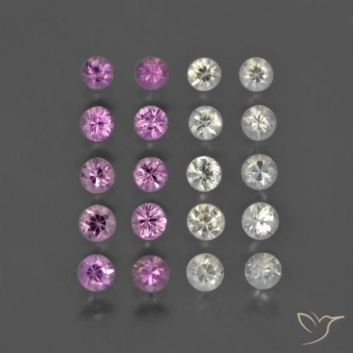 Multicolor Zafiro Gema - 0.1ct Corte Diamante (ID: 418905)