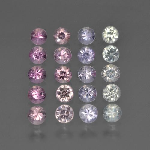 Multicolor Zafiro Gema - 0.1ct Corte Diamante (ID: 419656)
