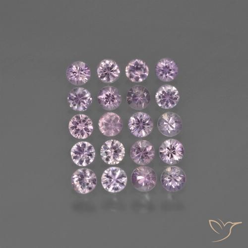 Light Lavender Pink Saphir Edelstein - 0.1ct Diamanten-Schliff (ID: 419723)