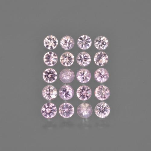 Very Light Pink Tone Saphir Edelstein - 0.1ct Diamanten-Schliff (ID: 419753)