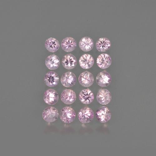 Cherry Pink Tone Sapphire Gem - 0.1ct Diamond-Cut (ID: 419759)