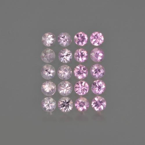 Medium-Light Pink Sapphire Gem - 0.1ct Diamond-Cut (ID: 419761)