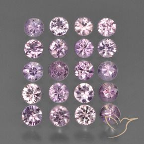 2.12 ctw Pink Sapphire Stones, Natural Sapphire in Diamond-Cut Shape for Sale