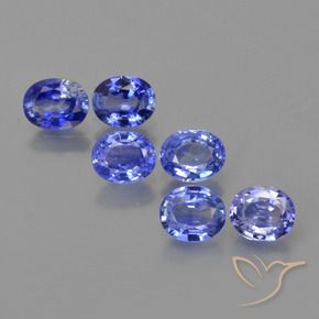 2.43 ctw Blue Sapphire Stones, Natural Sapphire in Oval Facet Shape for Sale