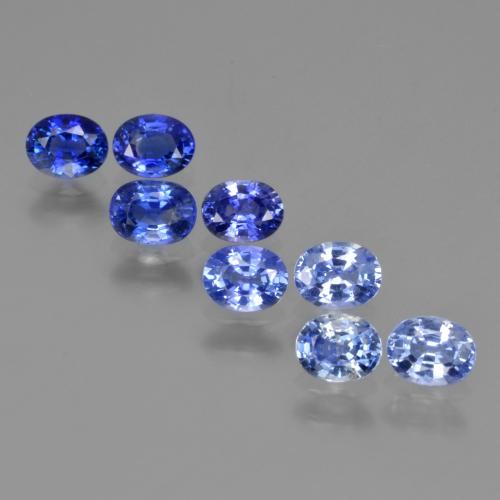 Light Cornflower Blue Сапфир Камень - 0.4ct Фасетный Овал (ID: 420235)