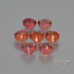 Sapphire Gemstones in 4.1 x 4.1 mm Size for Sale, Sapphire Stones in Bright Red Color