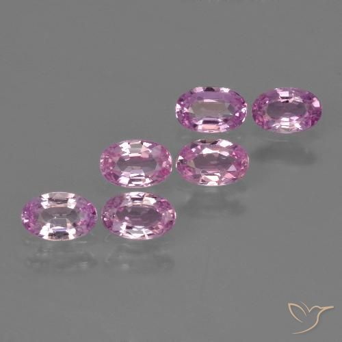 Intense Pink Сапфир Камень - 0.3ct Фасетный Овал (ID: 420480)