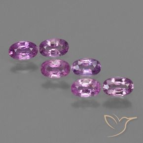 1.54 ctw Purple Sapphire Stones, Natural Sapphire in Oval Facet Shape for Sale