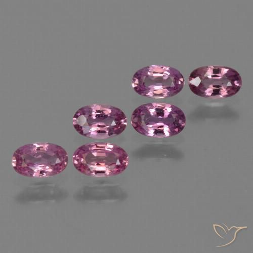 Lila-rosa Saphir Edelstein - 0.3ct Oval facettiert (ID: 420486)