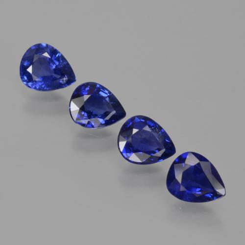 2.35 ctw Blue Sapphire Gemstones, Sapphire Gems in Pear Facet Shape for Sale.